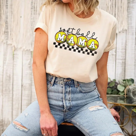 Softball Mama Shirt, Distressed Softball Shirt, Softball Shirt, Softball Mom Shirt, Softball Gift, Distressed Baseball Shirt, Gift For Mom