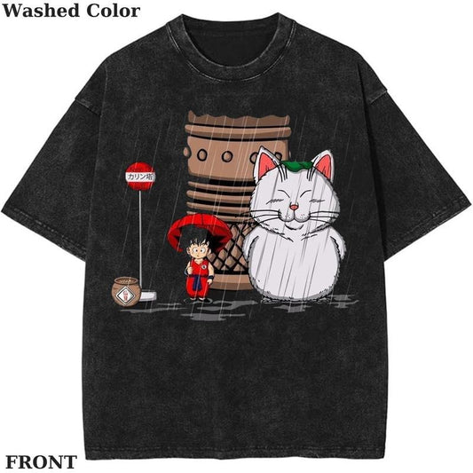 Son Goku My Neighbor Karin Graphic Shirt, Pokemon T-Shirt, Dragon Ball Shirt, Anime Funny Shirt, Vintage Tee Menswear Womenswear Streetwear Cotton