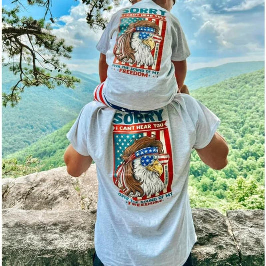 Sound of My Freedom Tee, Adult and Youth Matching Shirt, Patriotic Graphic for All Ages
