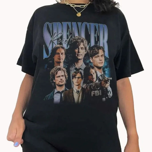 Spencer Reid Shirt, Dr Spencer Reid Criminal Minds T-Shirt, Spencer Reid Merch Shirt, Gift For Fans, Vintage Graphic Tees, shirt for women, Top Womenswear