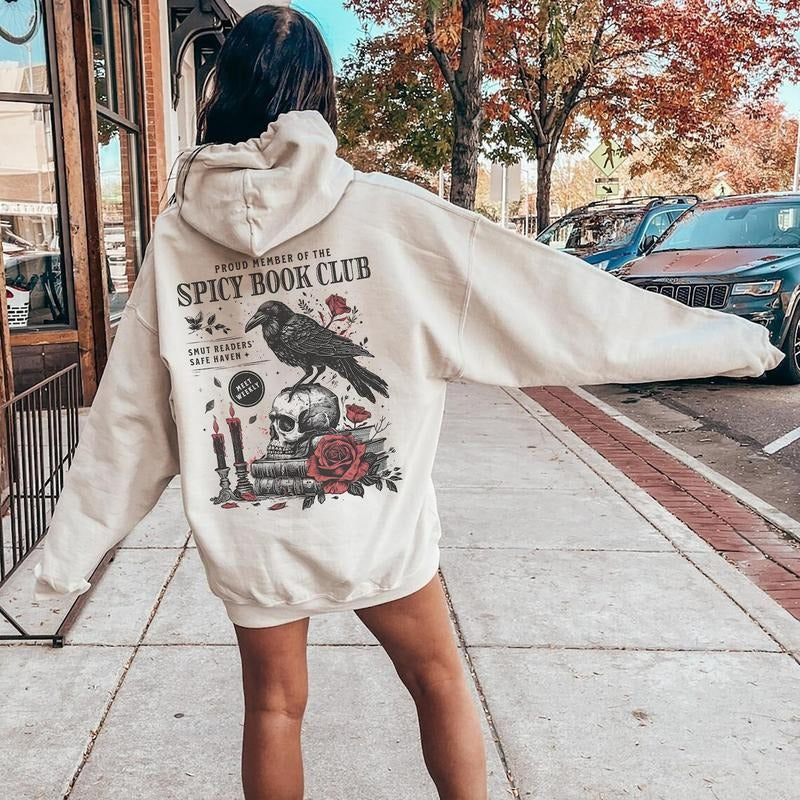 Spicy Book Club Hoodie Morally Grey Hoodie Booktok Merch Bookish Things Smut Hoodie Book Lover Gift Death By Tbr Romantasy Enemies To Lovers