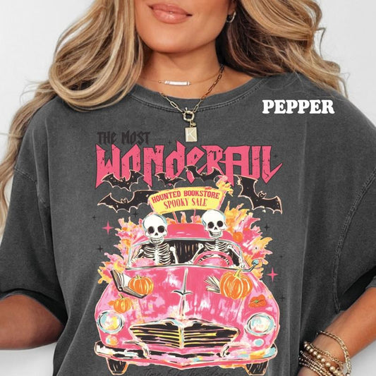 Spooky Season Cruiser Tee & Sweatshirt ~ Unisex Apparel Relaxed Fit Printed In The USA Clothing Womenswear Casual Comfort Cotton Top Athletic Boho Chic