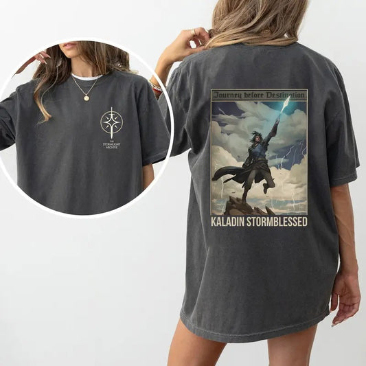 Stormblessed 2 Side Unisex Shirt, Kaladin Stormblessed Shirt, Stormlight Archive Sweatshirt, Fantasy Book Shirt, Gift For Book Lover