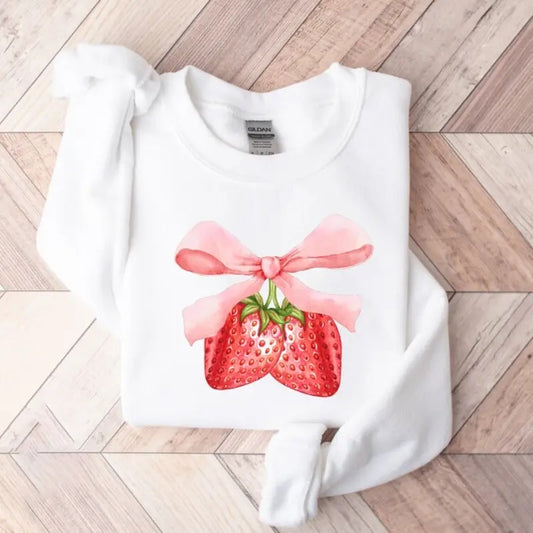 Strawberry  Soft Girl Era Sweatshirt, Strawberry Sweatshirt, Soft Girl Aesthetic