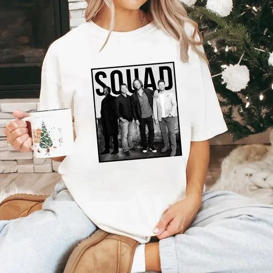 Supernatural Squad T Shirt, Supernatural Vintage T Shirt, Supernatural Friends T Shirt, Gift For Woman and Man Unisex T-Shirt Sweatshirt Hoodie