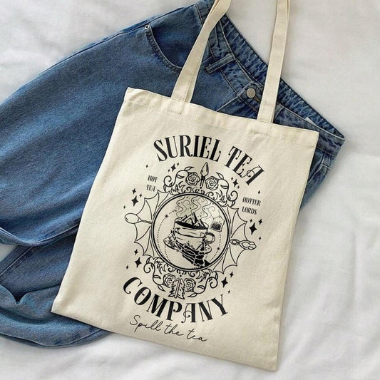 Suriel Tea Co Tote Bag, Acotar Bag Suriel Tea Co, Bookish Gift Bag
