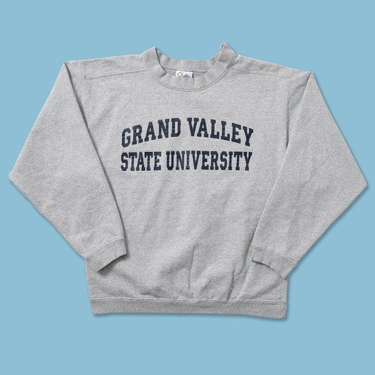Sweater Grand Valley State University Vintage Ukuran Kecil - Cotton, Menswear Hoodie Sweatshirts