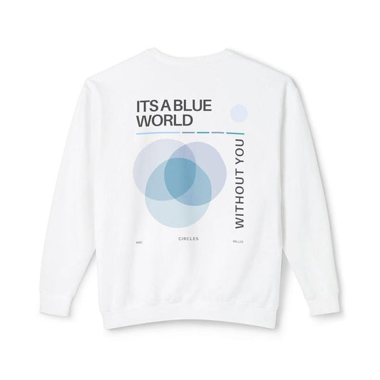 Sweatshirt Blue World Unisex Lightweight Crewneck Jumper Music Lover Gift