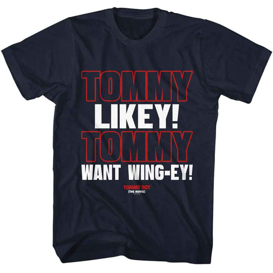 Tommy Boy - Likey - American Classics - Navy Adult Short Sleeve T-Shirt