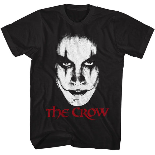 The Crow - Face - American Classics - Solid Black Adult Short Sleeve T-Shirt