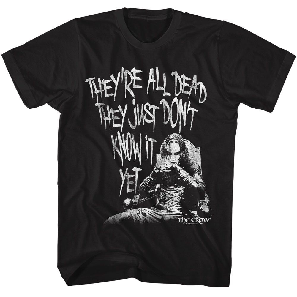 The Crow - All Dead - American Classics - Solid Black Adult Short Sleeve T-Shirt