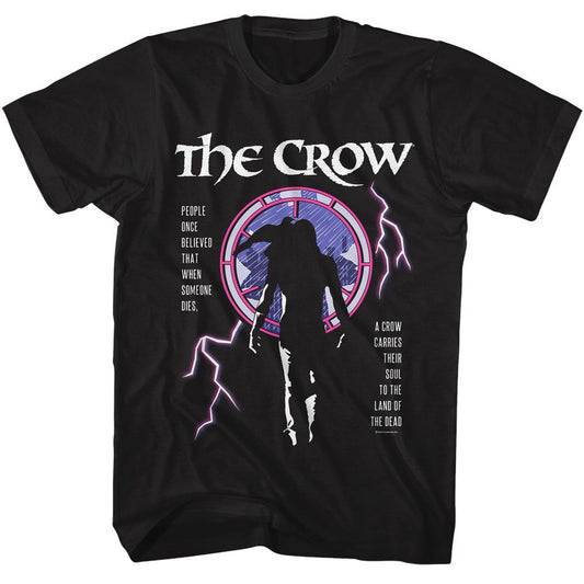 The Crow - People Once Believed - American Classics - Solid Black Adult Short Sleeve T-Shirt