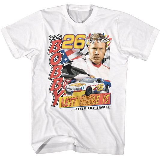 Talladega Nights - Best There Is - American Classics - Solid White Adult Short Sleeve T-Shirt