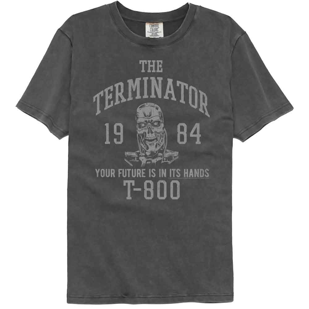 Terminator - Varsity Style - American Classics - Gray Solid Adult Short Sleeve Comfort Color T-Shirt