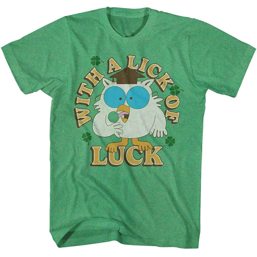 Tootsie Roll - A Lick Of Luck - American Classics - Heather Green Adult Short Sleeve T-Shirt