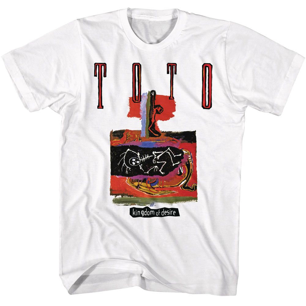 Toto - Kingdom Of Desire - American Classics - Solid White Adult Short Sleeve T-Shirt