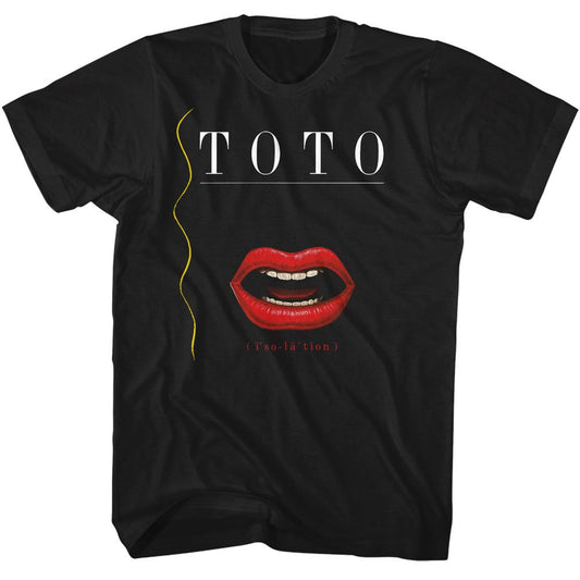 Toto - Isolation - American Classics - Solid Black Adult Short Sleeve T-Shirt