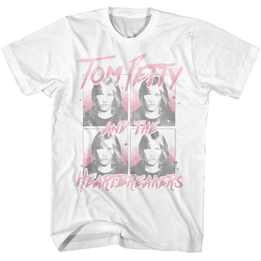 Tom Petty - Four Images - American Classics - White Adult Short Sleeve T-Shirt