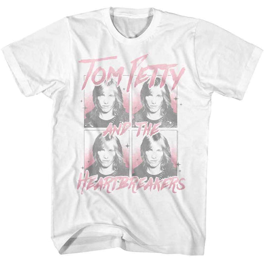 Tom Petty - Four Images - American Classics - White Adult Short Sleeve T-Shirt
