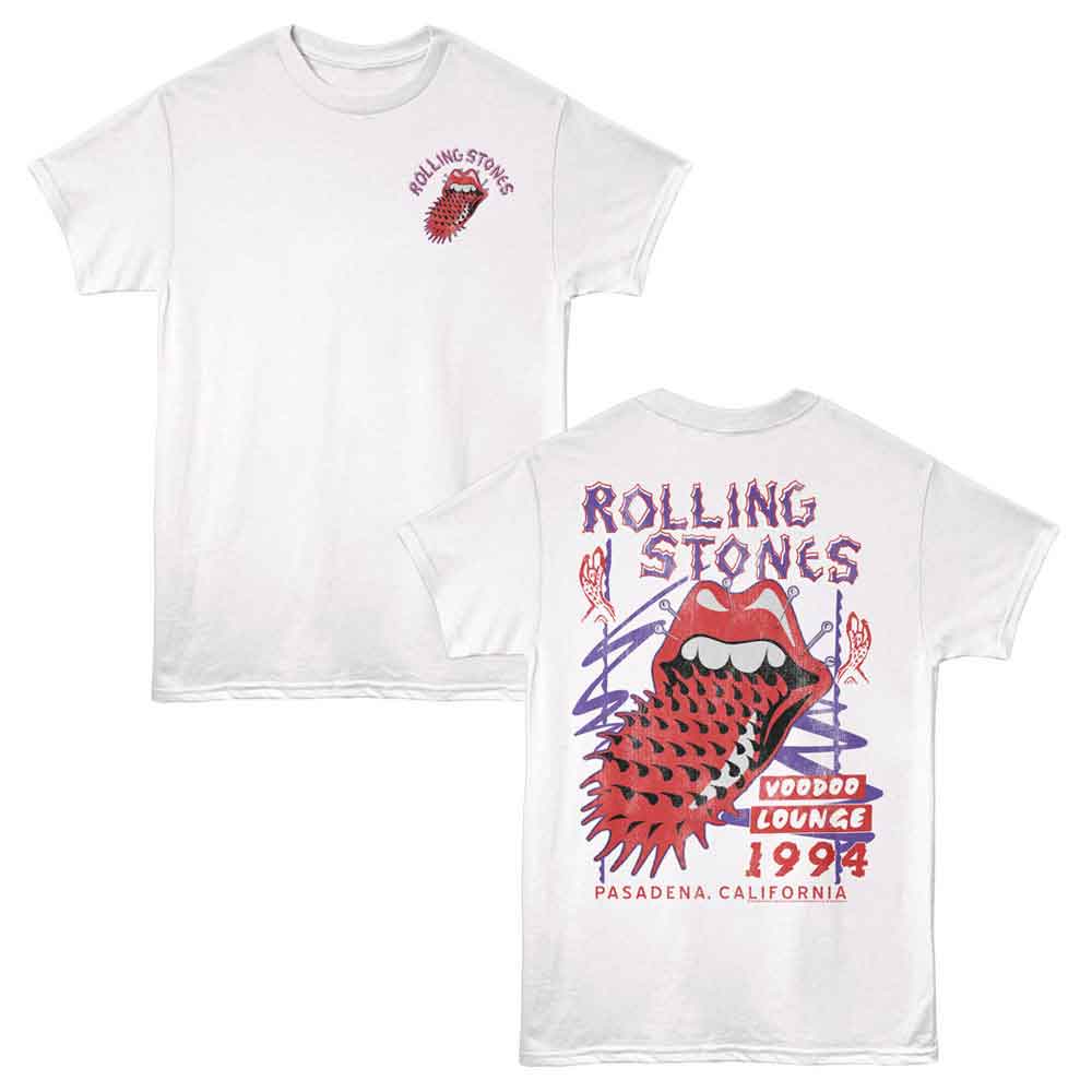Rolling Stones - Voodoo Lounge 94 - American Classics - 2-Sided Print White Adult Short Sleeve T-Shirt