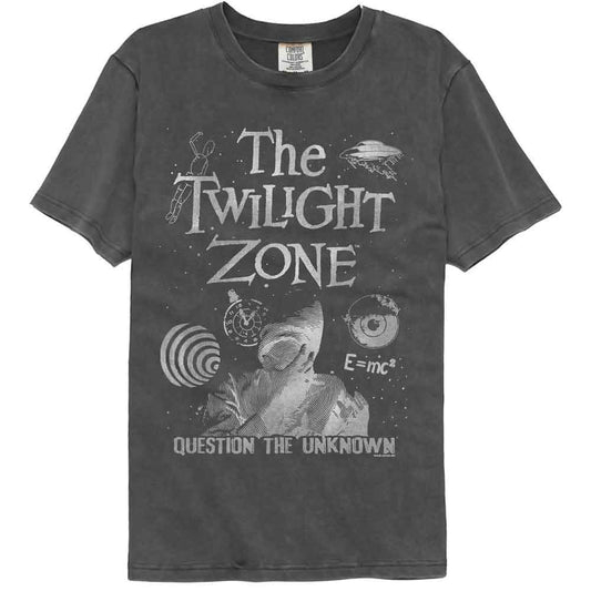 Twilight Zone - The Unknown - American Classics - Gray Solid Adult Short Sleeve Comfort Color T-Shirt