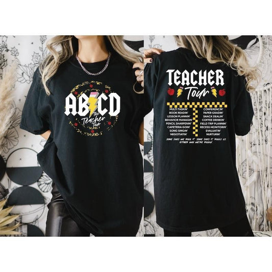Teacher Tour Shirt, Gift For Teacher, ABCD Teacher Tour Shirt, Teacher Gift, Back To School Shirt  T-shirt, sweater and Hoodie