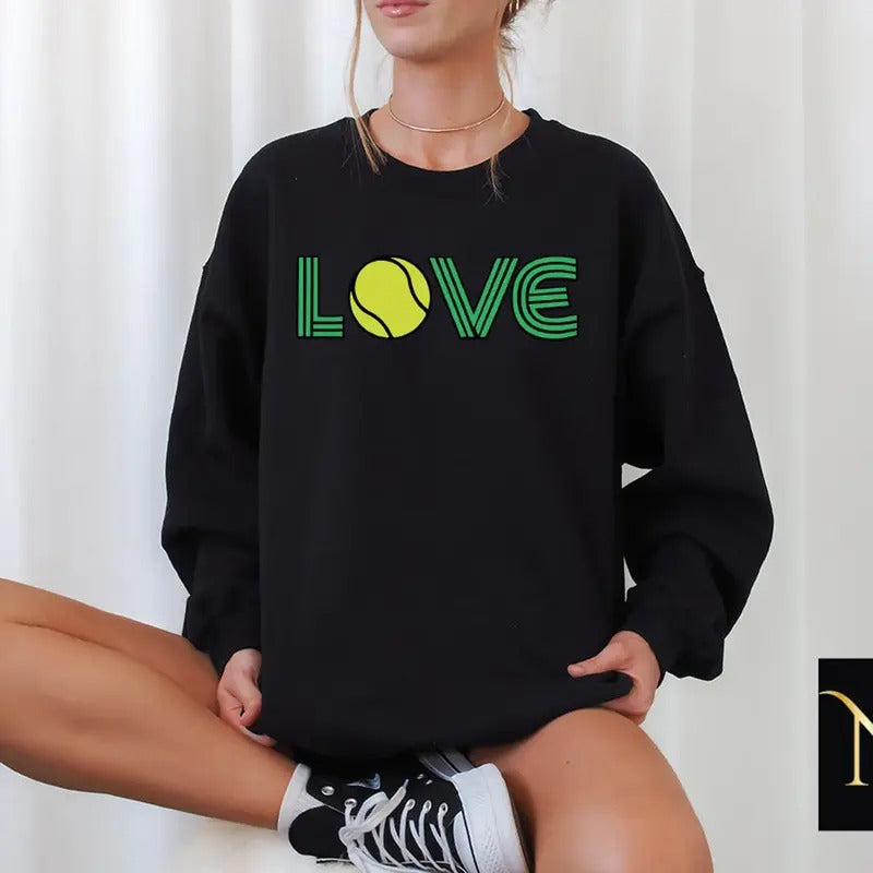 Tennis Sweatshirt, Tennis Club Sweatshirt, Love Tennis Sweater, Valentine tenis Sweatshirt, Tennis Gifts for the Team