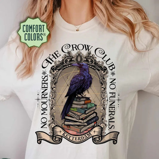 The Crow Club T-Shirt, Ketterdam Crow Club Tee, Bookish Shirt, Book Lover Tee, Six Of Crows Shirt, Six Of Crows Merch