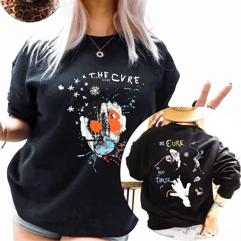 The Cure 2 sided Sweatshirt, The Cure band music t-shirt, Country Music Shirt, The Cure tshirt gift for men women unisex t-shirt