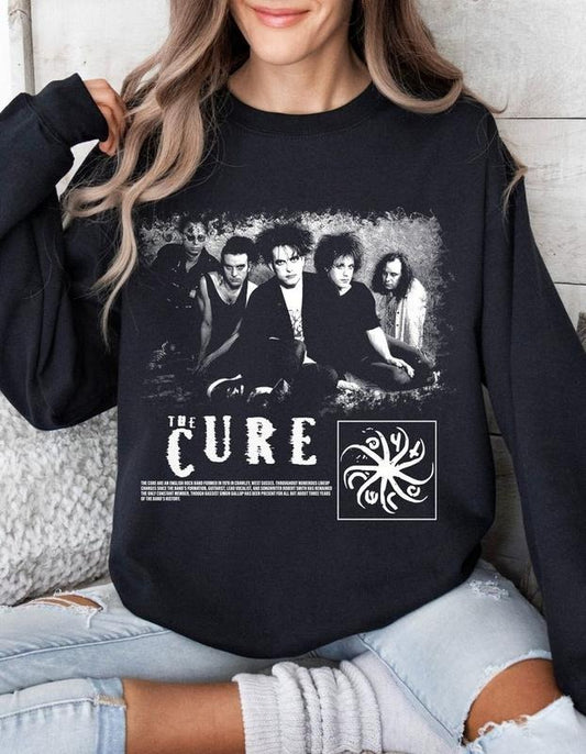 The Cure Band Sweatshirt Vintage Music band 90s