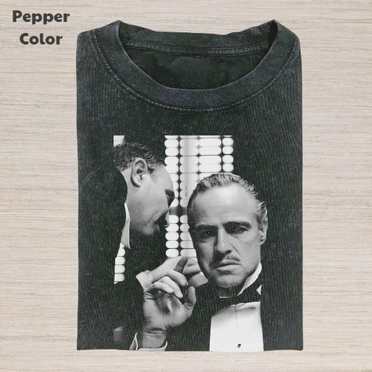 The Godfather Vintage Graphic Tee, Michael Corleone T-Shirt, Movies Tee, Unisex Meme Cringe Funny Dumb Shirt, Menswear Womenswear Streetwear Cotton Comfort