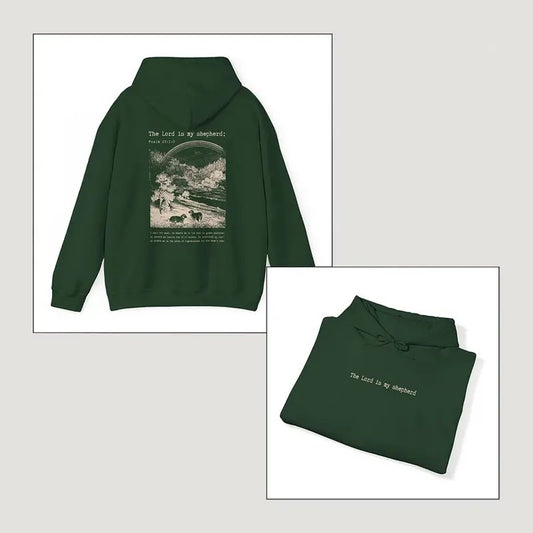 The Lord is My Shepherd Bible Verse Hoodie Psalm 23 Worship Sweatshirt Vintage Sheep Christian Gospel Hoodie Catholic Faith Based  T-shirt, sweater and Hoodie