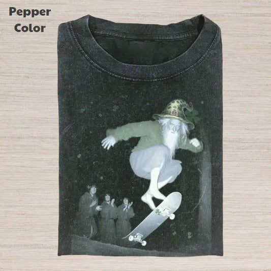 The Lord of the Rings Vintage Graphic Tee, Gandalf Saint Patrick's Day T-Shirt, Movies Tee, Unisex Meme Cringe Funny Dumb Shirt, Gift For Men Women, Menswear Womenswear Streetwear Cotton Comfortstyle{n002}2