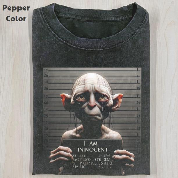 The Lord of the Rings Vintage Graphic Tee, Unlucky Gollum T-Shirt, Movies Tee, Unisex Meme Cringe Funny Dumb Shirt, Menswear Womenswear Streetwear Cotton Comfort