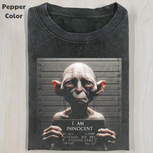 The Lord of the Rings Vintage Graphic Tee, Unlucky Gollum T-Shirt, Movies Tee, Unisex Meme Cringe Funny Dumb Shirt, Menswear Womenswear Streetwear Cotton Comfort