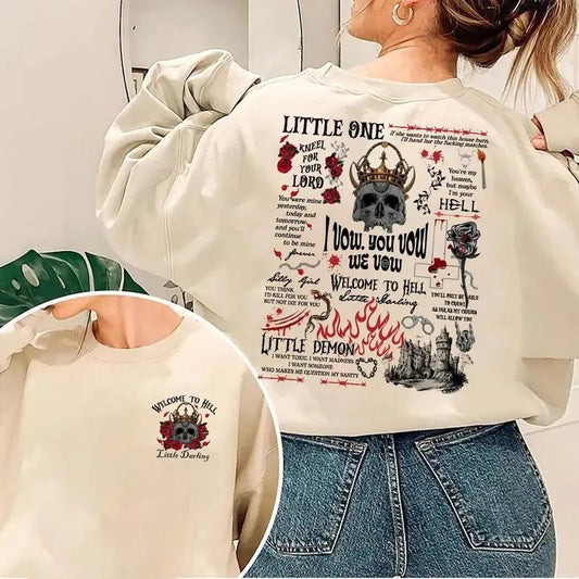 The Ritual Shantel Tessier Book Quote 2 Sides Sweatshirt, Dark Romance Novel Fan, Smut Books Shirt, Book Lover Shirt, House of Lords Sweatshirt, Bookish Merch, Booktok Hoodie