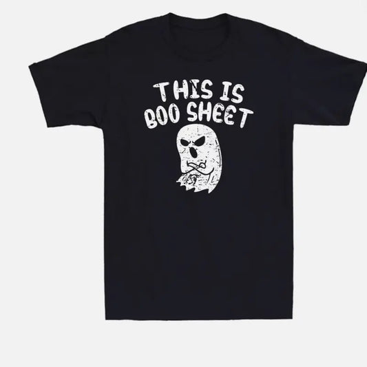 This Is Boo Sheet Ghost Pun Funny Halloween Costume Men's T-Shirt