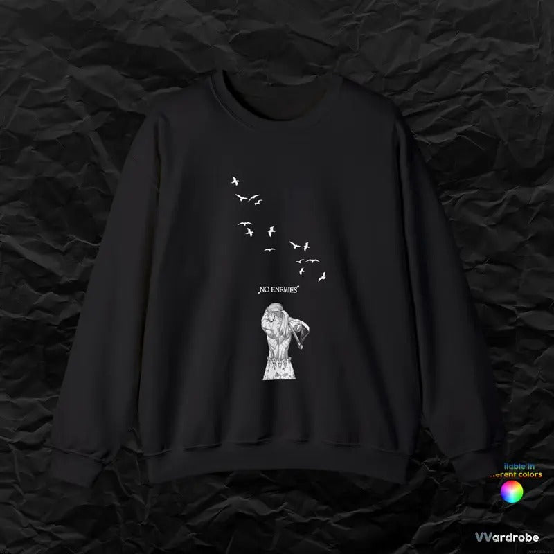 Thorfinn Saga Of Vinland Stunning Sweatshirt ''no Enemies''