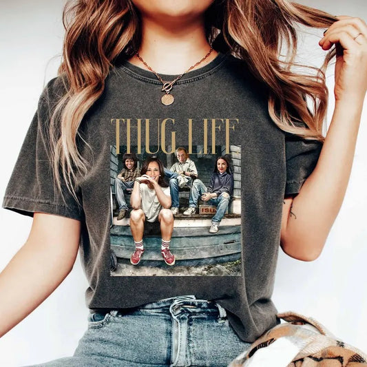 Thug Life Kamala Harris 2024 Shirt Harris Walz Shirt Kamala Harris 2024 Shirt Vote Blue Shirt Kamala Harris Shirt Feminist Shirt