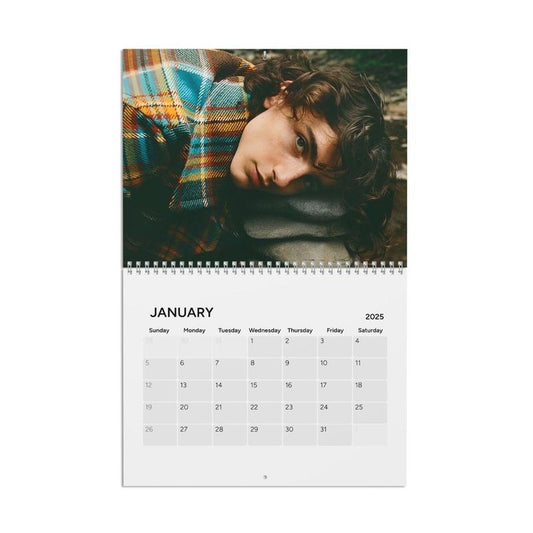 Timothee Chalamet 2025 Calendar | Photo Wall Calendar 2025 | Chalamet Fan Gift | Gift For Daughter