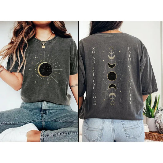 Total Solar Eclipse Shirt , Path of Totality Shirt , Countdown to Totality , Celestial Shirt , Astronomy Sun Shirt