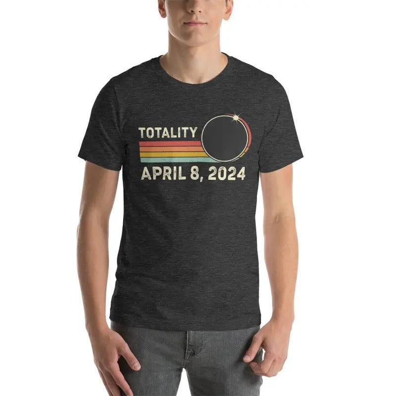 Total Solar Eclipse Shirt, American Totality, 2024 Solar Eclipse Gift, Retro Vintage Eclipse, Solar Eclipse Souvenir, North America Eclipse