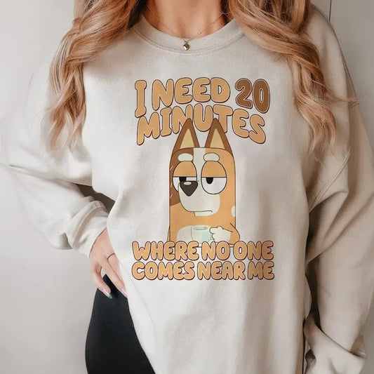 Trending Need 20 Minutes Shirt, Mom Shirt, Funny Cartoon Shirt, Funny Cartoon Tee, Cool Mums Club Sweatshirt