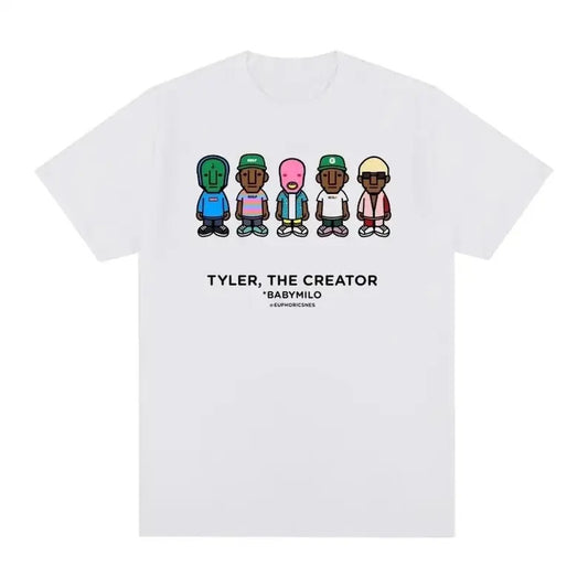 Tyler the creator graphic print t shirt, Y2K flower boy tshirt