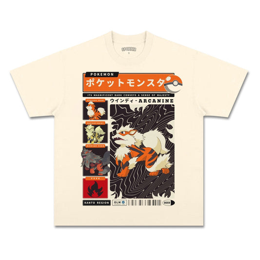 UNISEX ANIME INSPIRED VINTAGE TEEä¸¨POKÃ©MON-[FRONT]