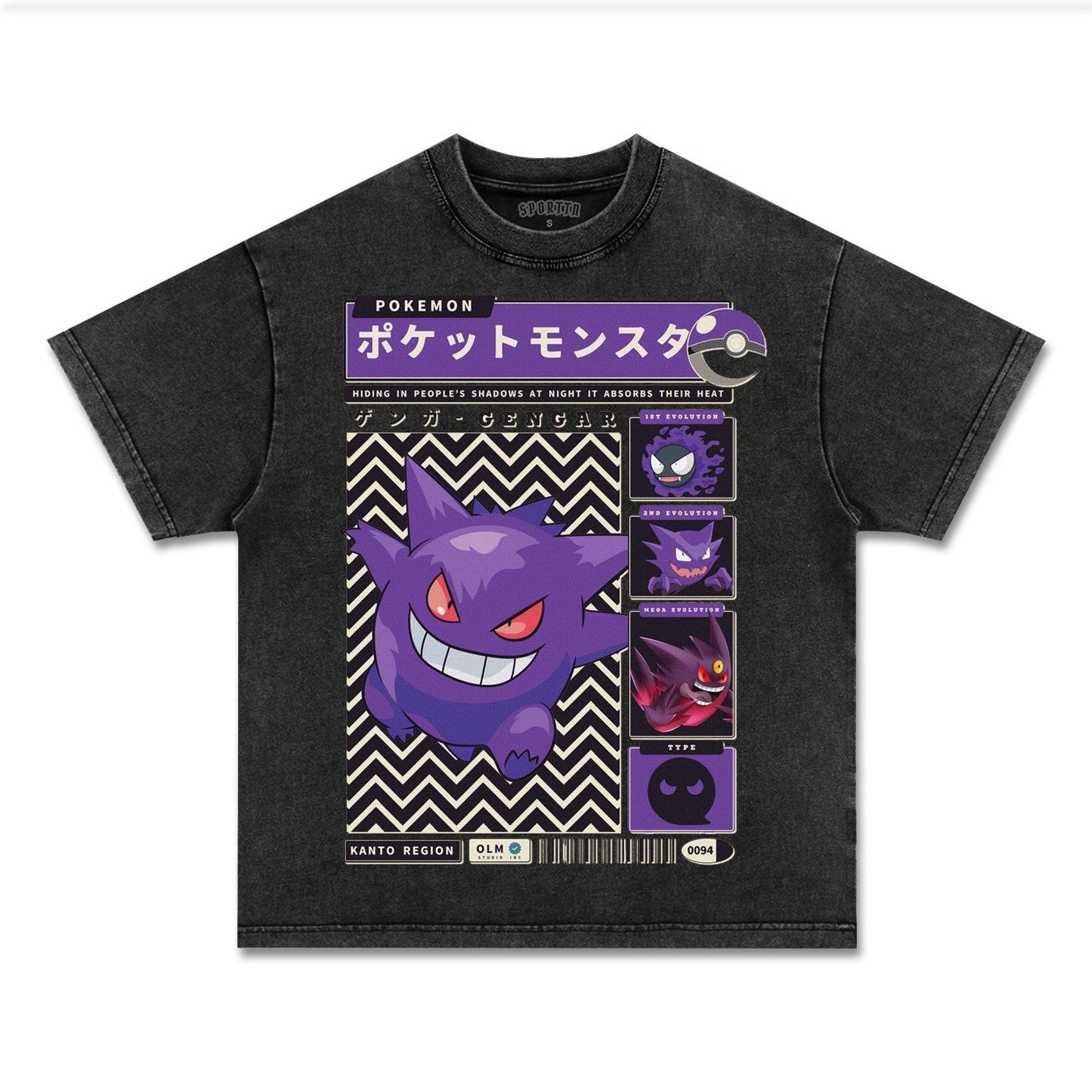 UNISEX ANIME INSPIRED VINTAGE TEEä¸¨POKÃ©MON-[FRONT] Style005