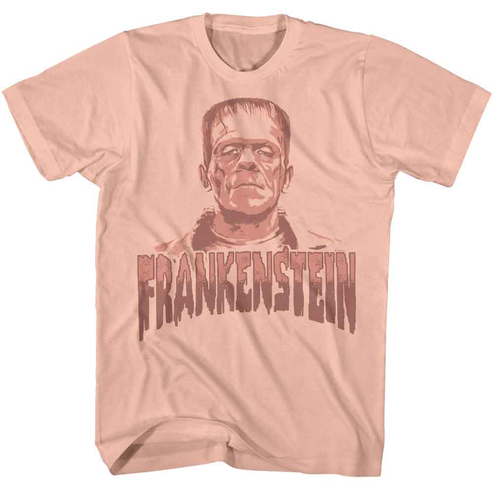 Universal Monsters - Warm Monotone - American Classics - Peach Adult Short Sleeve T-Shirt