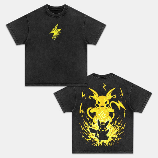 UNISEX ANIME INSPIRED VINTAGE OVERSIZED TEEä¸¨POKEÌMON-[DS] Style001