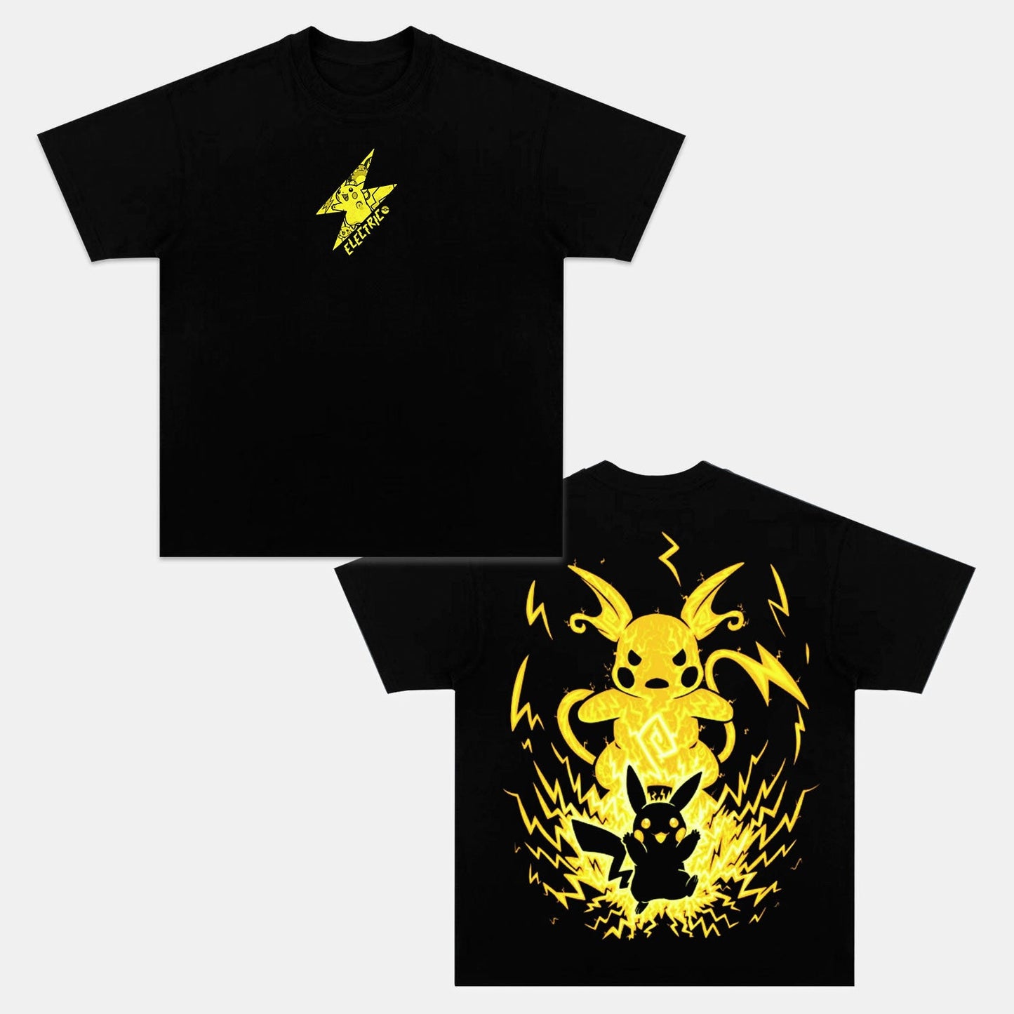 UNISEX ANIME INSPIRED VINTAGE OVERSIZED TEEä¸¨POKEÌMON-[DS] Style001