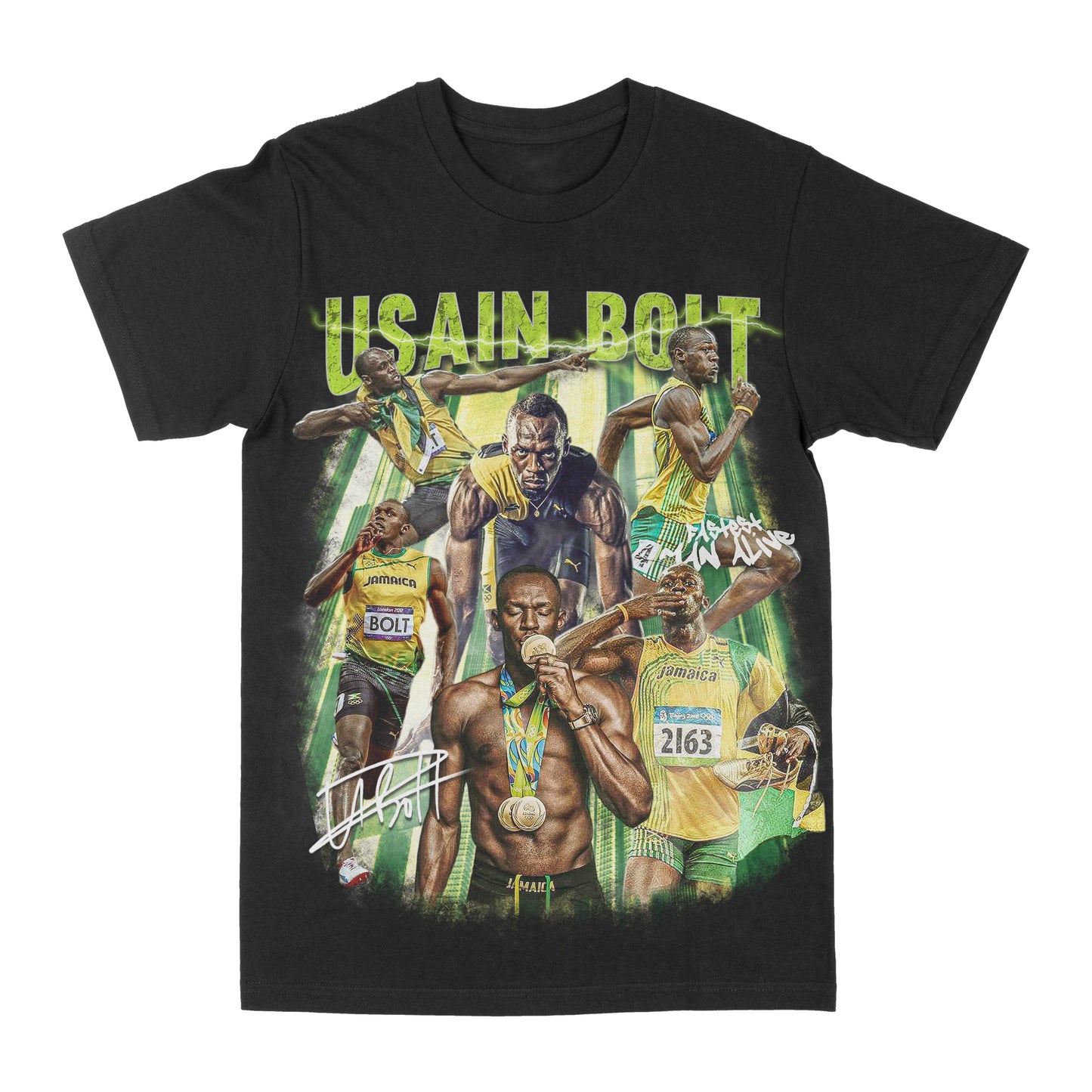 Usain Bolt Graphic Tee Style001